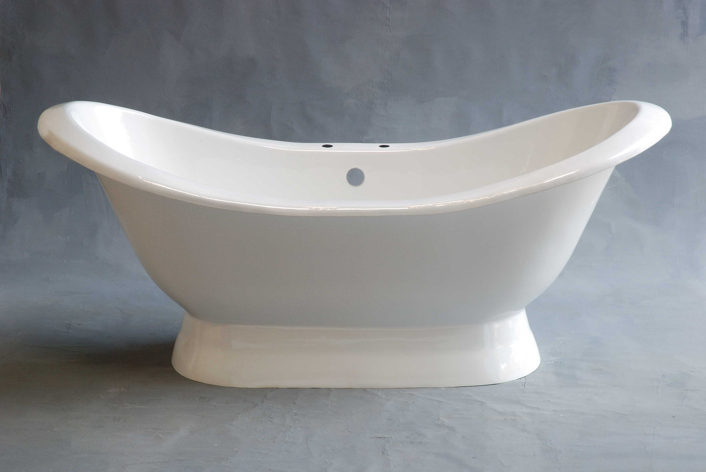 Strom Living Echo 6' Double Slipper Pedestal Acrylic Tub with 7" Centers