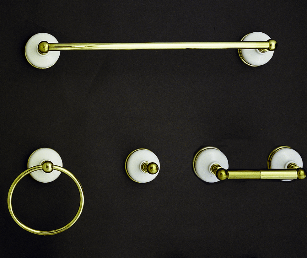 Strom Living Columbia 4-Piece Bathroom Accessory Hardware Set