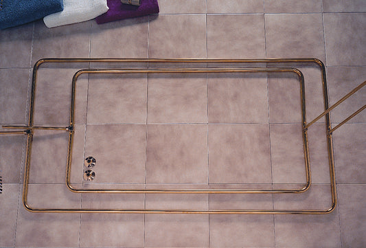 Strom Living Enclosure with Rectangular Shower Ring and 12" Wall Brace