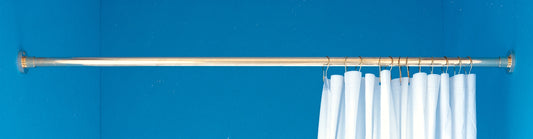 Strom Living Enclosure with Shower Rod Package and Solid Brass