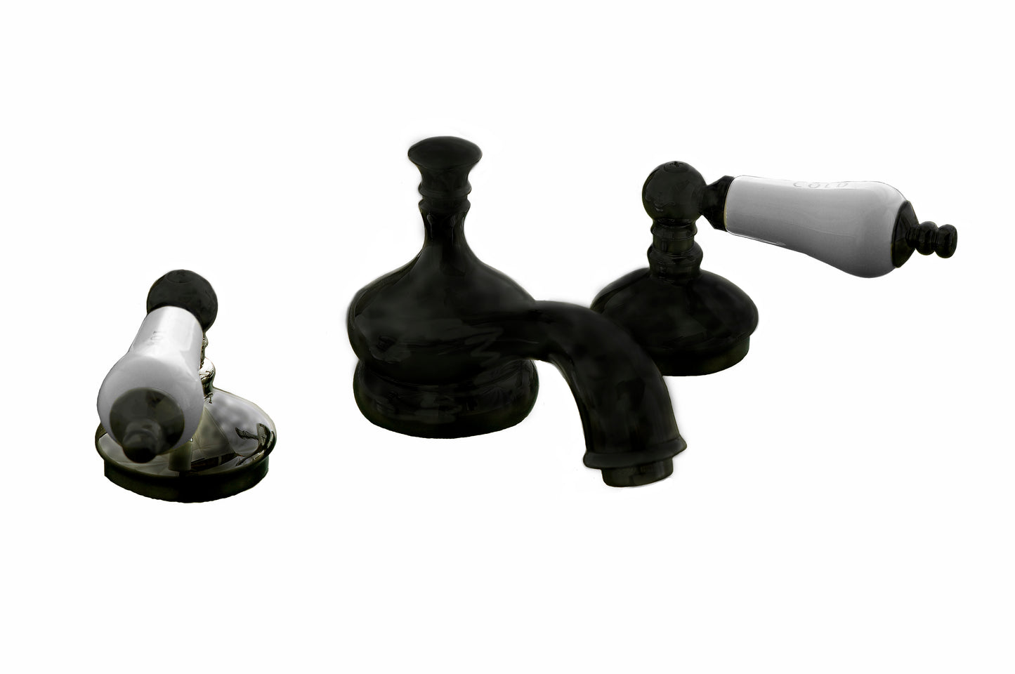 Strom Living Sacramento Widespread Lavatory Faucet with Pop-Up Drain and 4" Lever Handles Pair