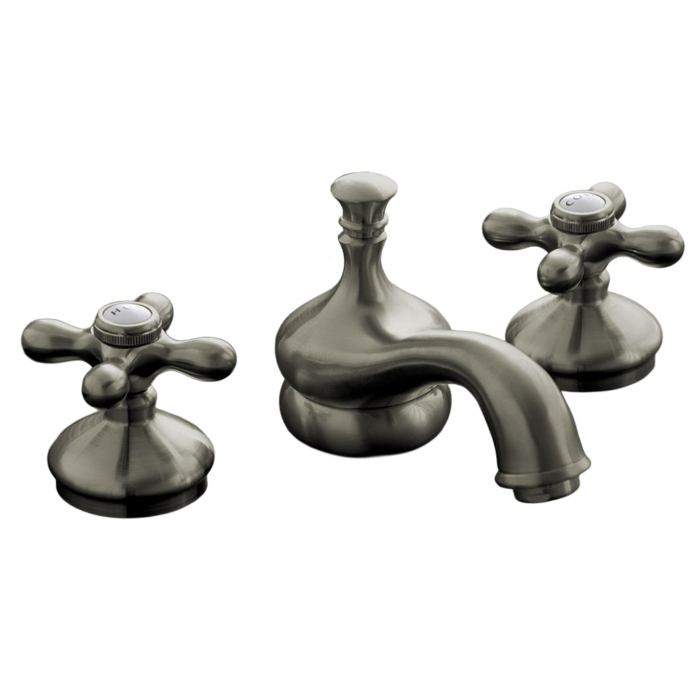 Strom Living Sacramento Sink Faucet with Cross Handles, 5" Spout Extension and Valves