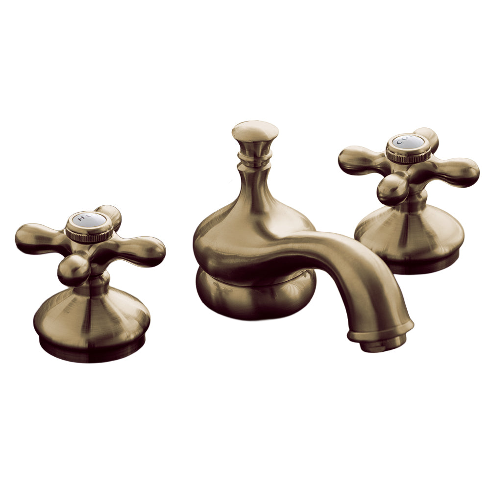 Strom Living Sacramento Sink Faucet with Cross Handles, 5" Spout Extension and Valves