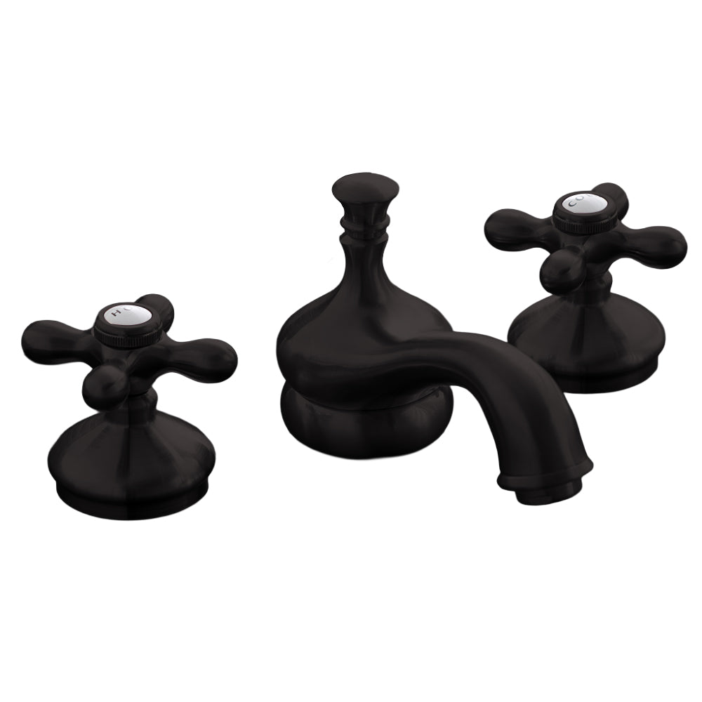 Strom Living Sacramento Sink Faucet with Cross Handles, 5" Spout Extension and Valves