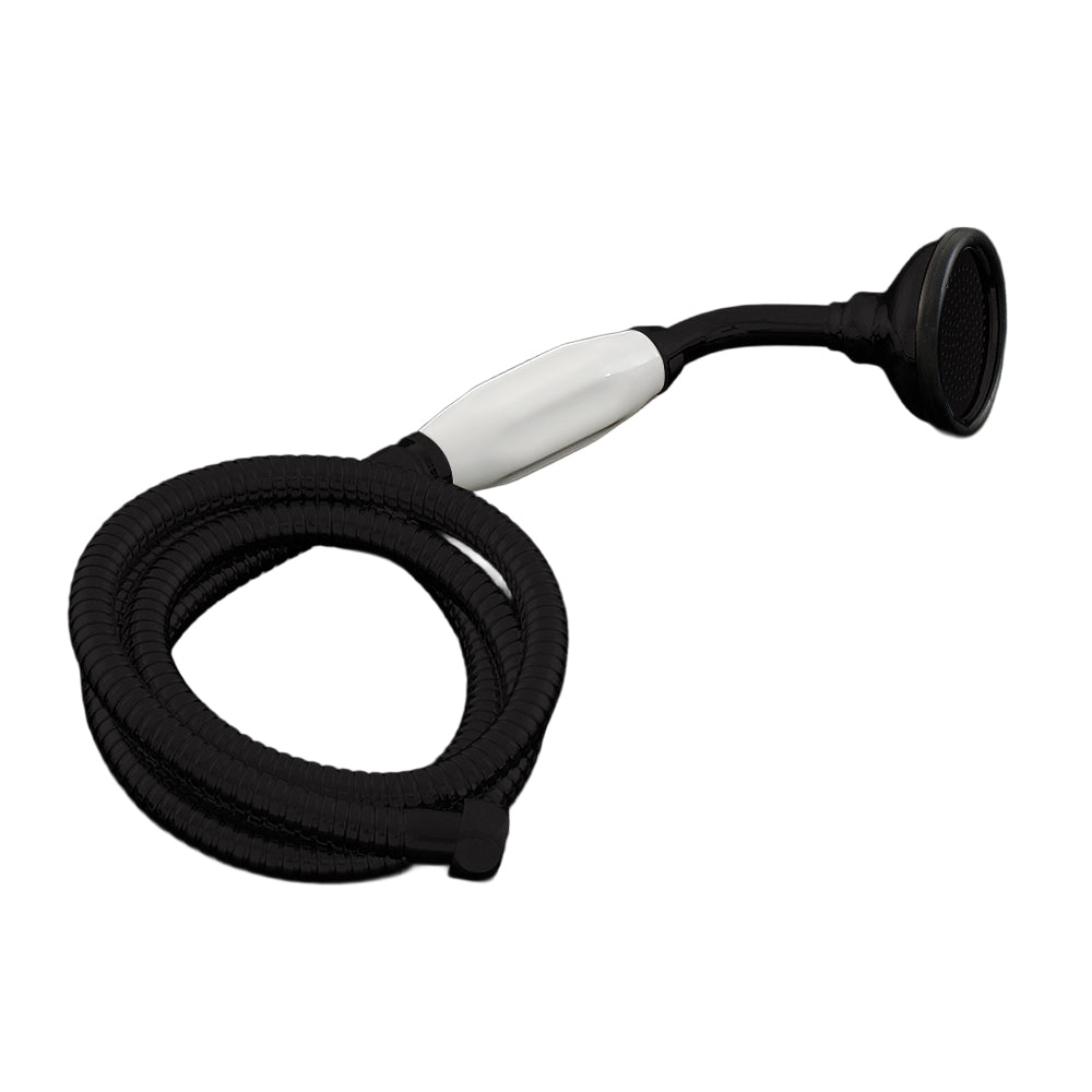 Strom Living Porcelain Handheld Shower with Handheld Shower Hose and Vacuum Breaker