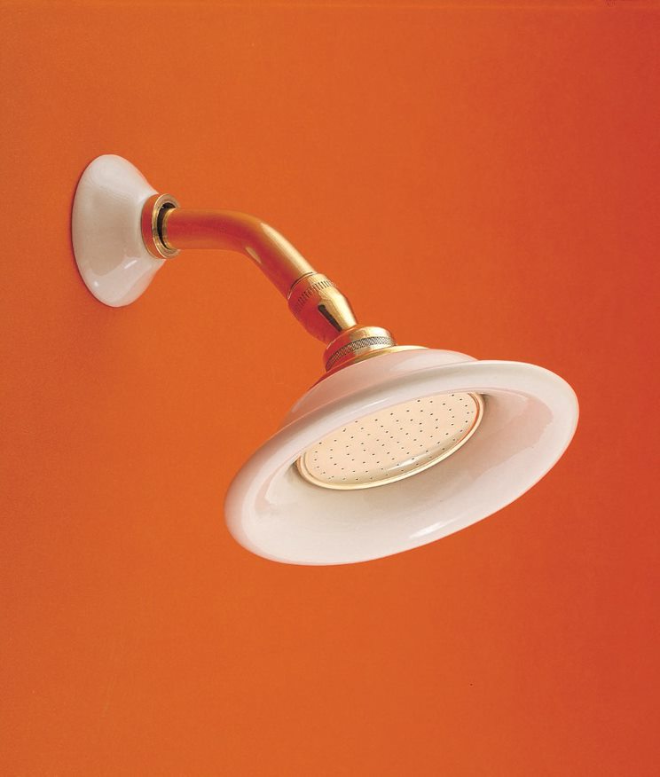 Strom Living Shower Head Porcelain Sunflower with 3.50 Diameter