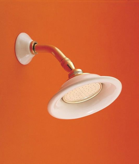 Strom Living Shower Head Porcelain Sunflower with 3.50 Diameter