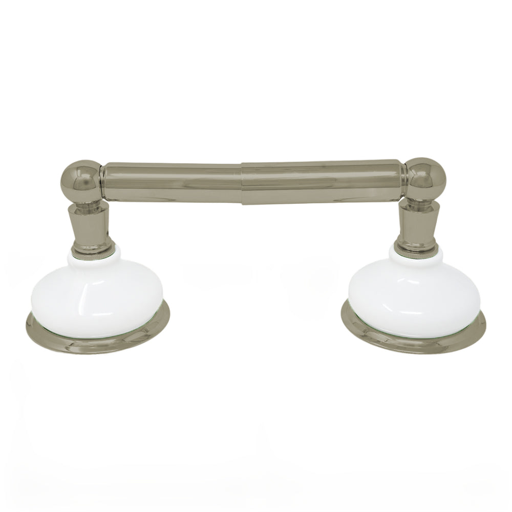 Strom Living Columbia Vintage Style Wall Mounted Porcelain Toilet Paper Holder with High-Quality Solid Brass
