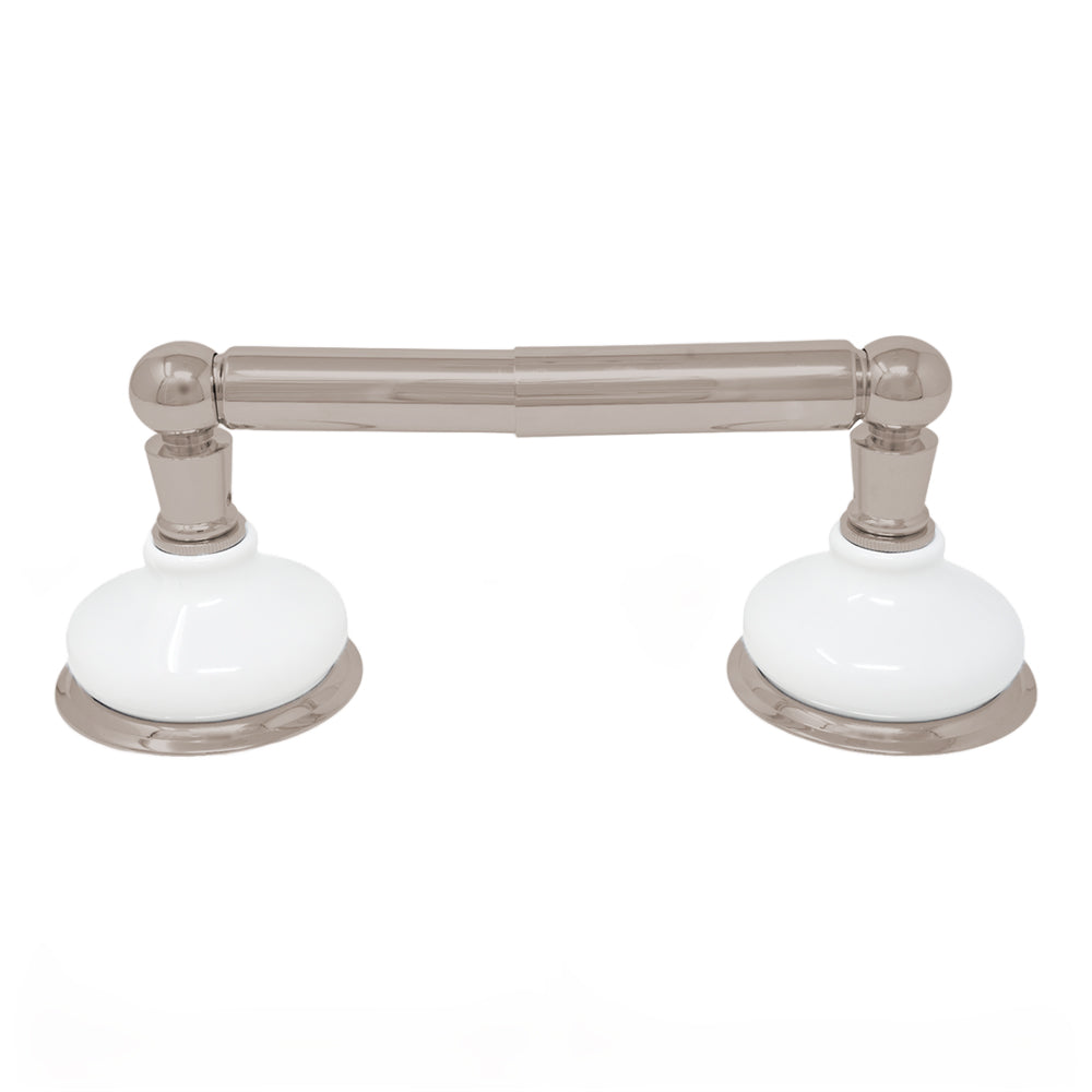 Strom Living Columbia Vintage Style Wall Mounted Porcelain Toilet Paper Holder with High-Quality Solid Brass