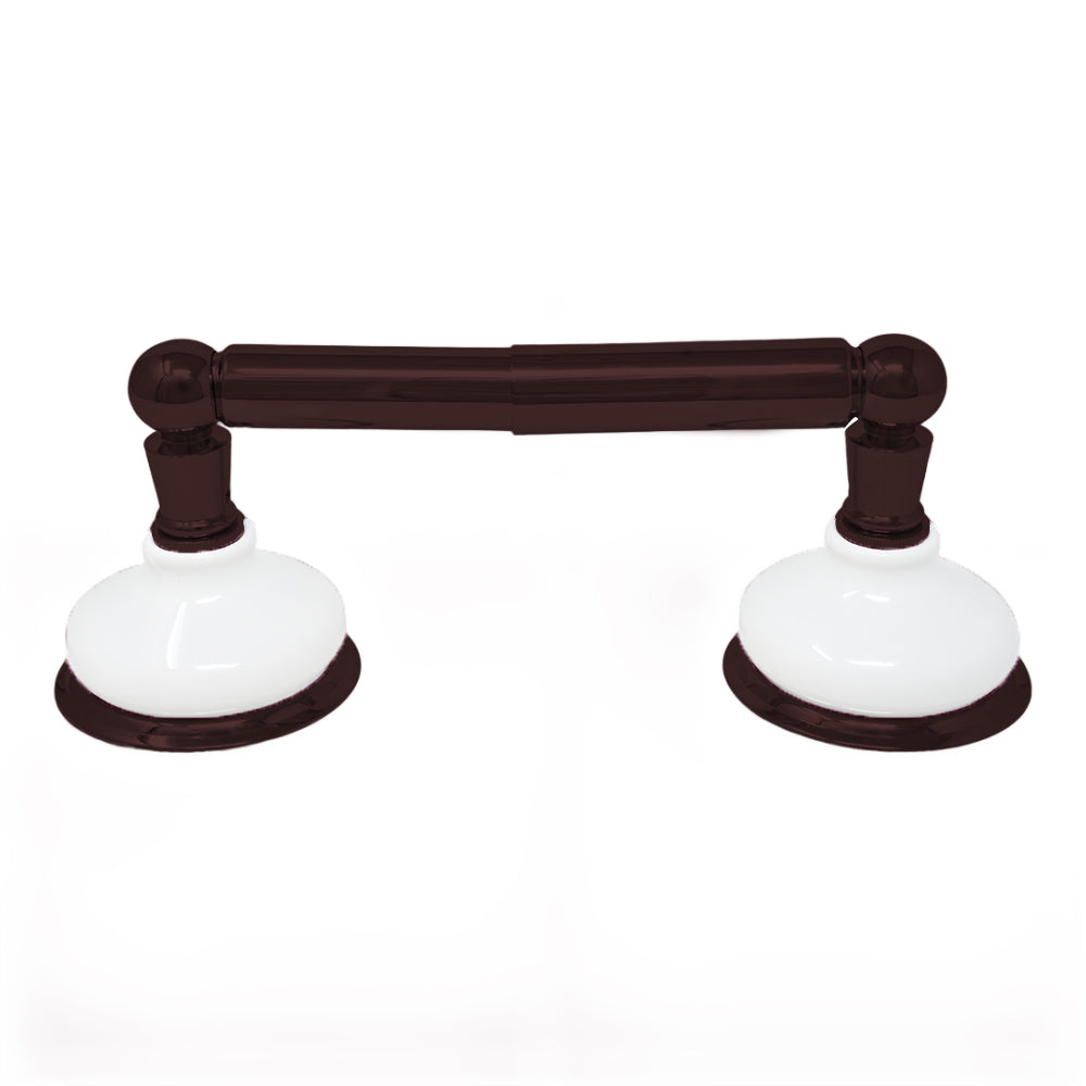 Strom Living Columbia Vintage Style Wall Mounted Porcelain Toilet Paper Holder with High-Quality Solid Brass