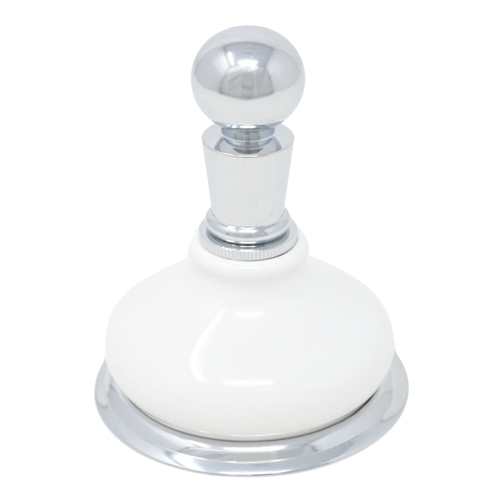 Strom Living Porcelain Vintage Style Wall Mounted Robe Hook with Solid Brass and Mounting Hardware