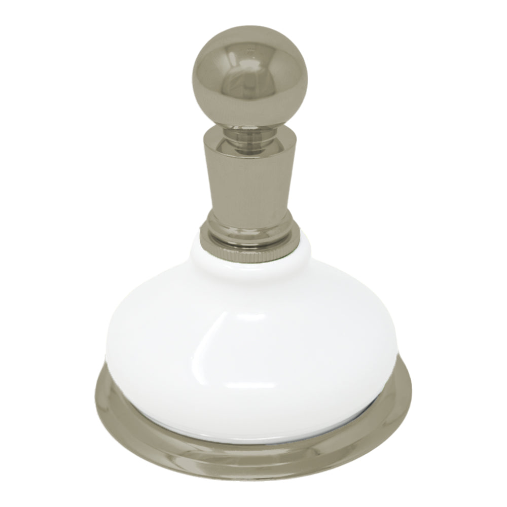 Strom Living Porcelain Vintage Style Wall Mounted Robe Hook with Solid Brass and Mounting Hardware
