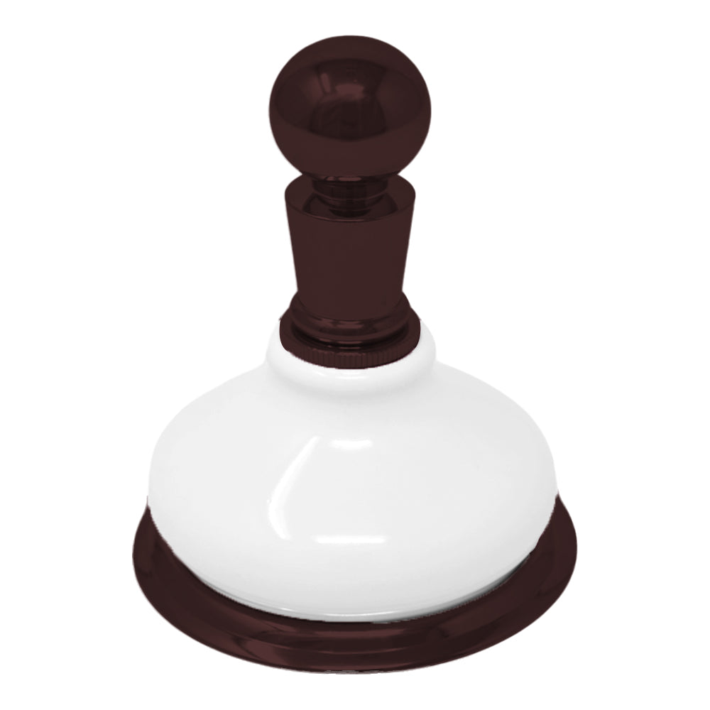 Strom Living Porcelain Vintage Style Wall Mounted Robe Hook with Solid Brass and Mounting Hardware