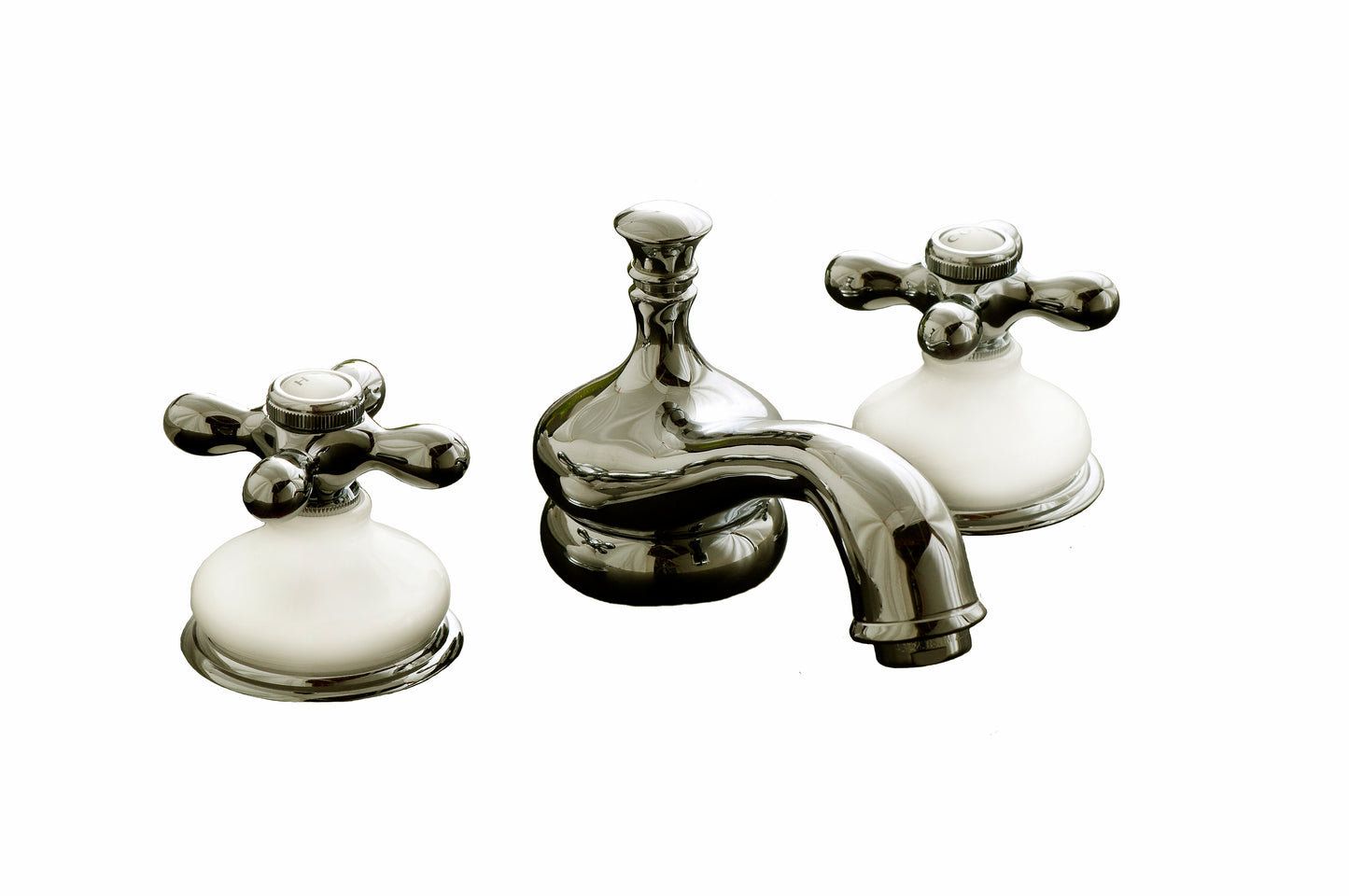Strom Living P0188X Sacramento Widespread Lavatory Faucet with Porcelain Trim and Cross Handles