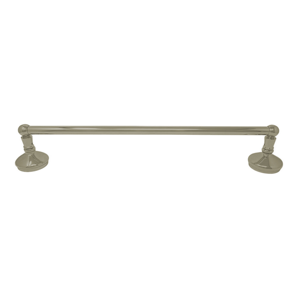 Strom Living Sacramento Vintage Style Wall Mount Towel Bar with Escutcheons/Brackets and Screws