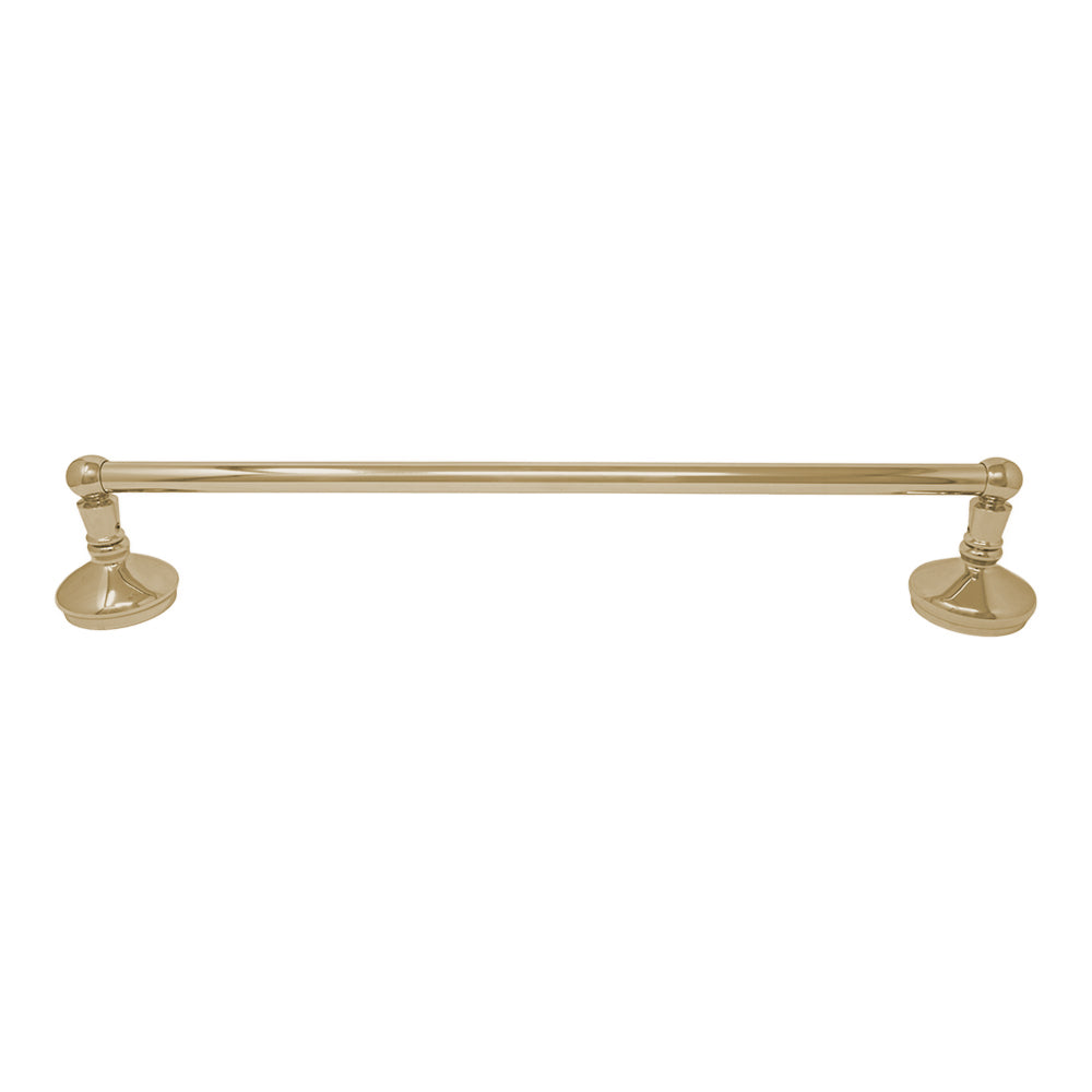 Strom Living Sacramento Vintage Style Wall Mount Towel Bar with Escutcheons/Brackets and Screws