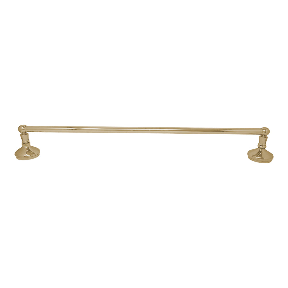 Strom Living Sacramento Vintage Style Wall Mount Towel Bar with Escutcheons/Brackets and Screws