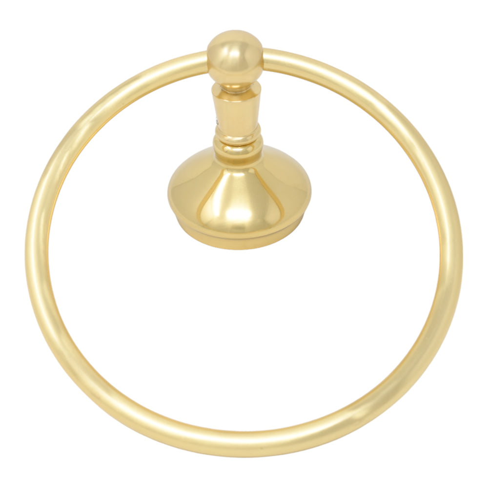 Strom Living Sacramento Vintage Style Towel Holder Ring with High Quality Solid Brass and Escutcheon