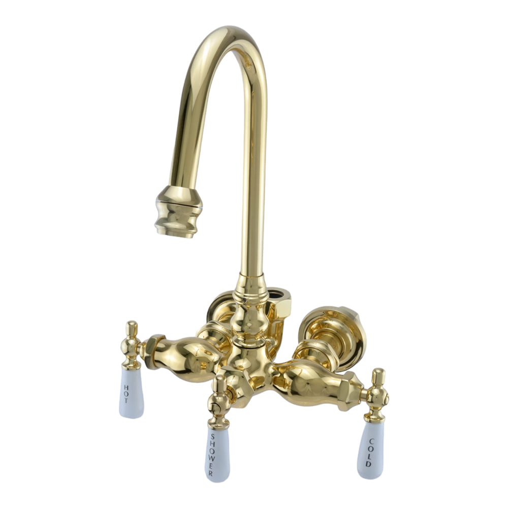 Strom Living Tub Faucet with Diverter Handle and Gooseneck Spout