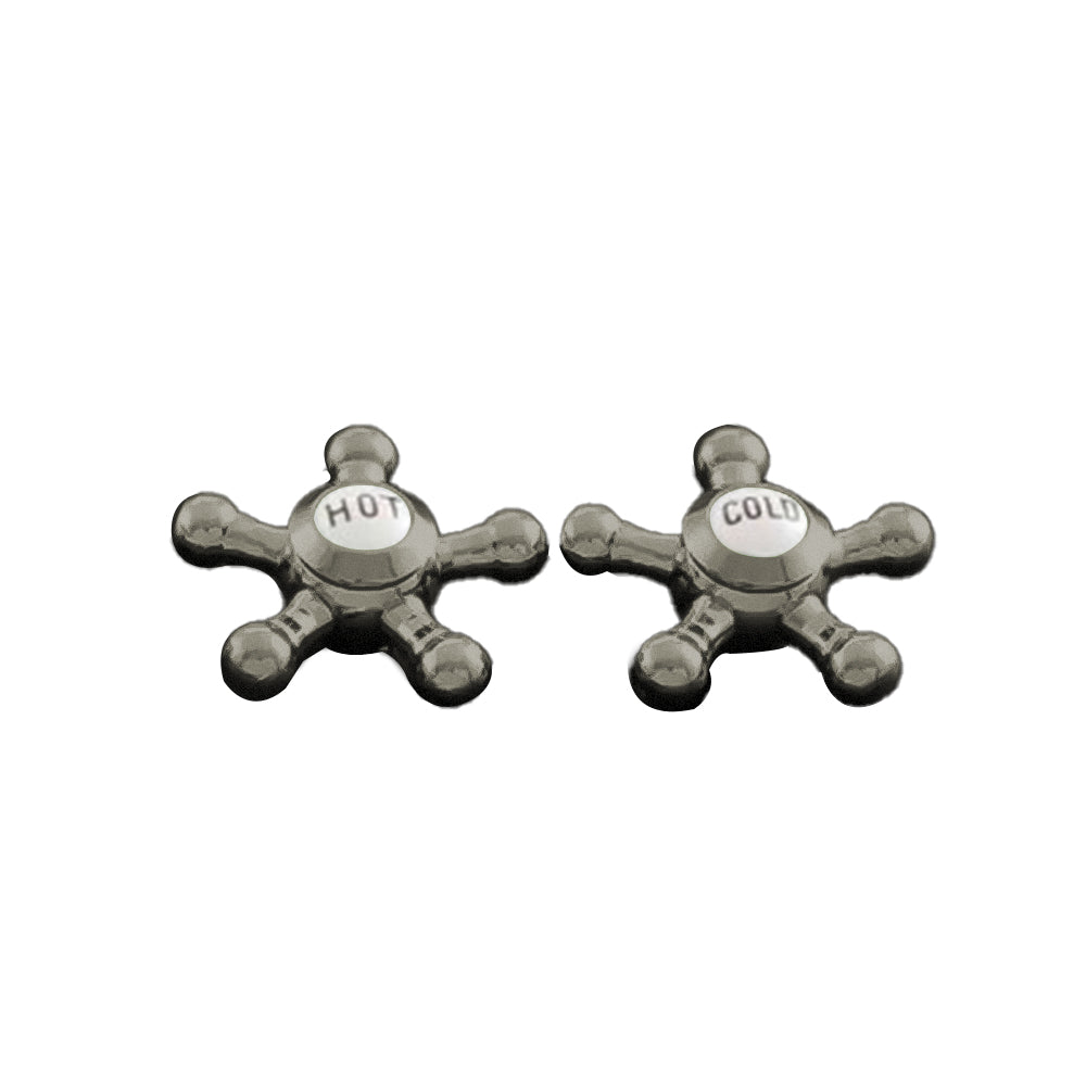 Strom Living P0475 5 Spoke Handle Pair With Porcelain Buttons