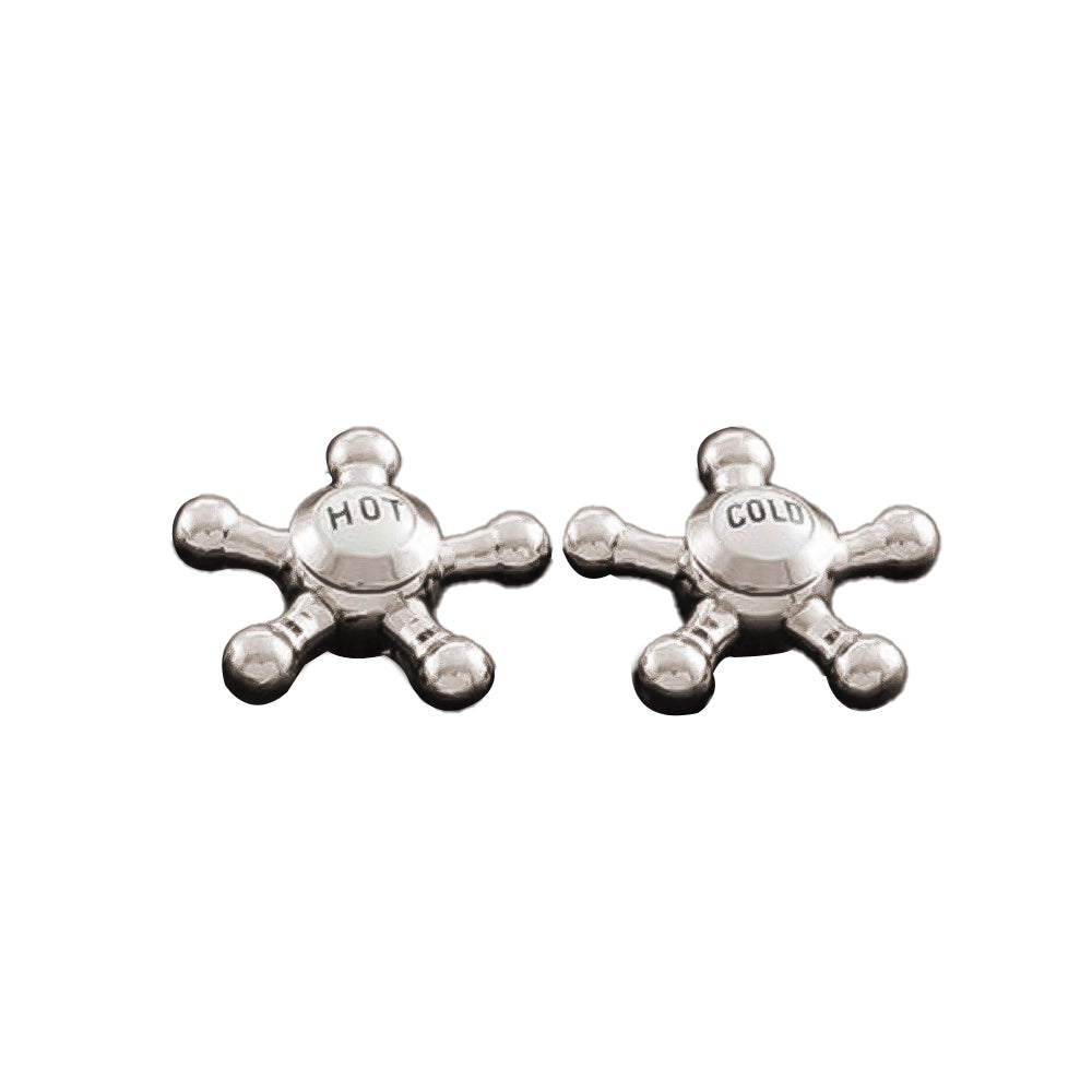 Strom Living P0475 5 Spoke Handle Pair With Porcelain Buttons