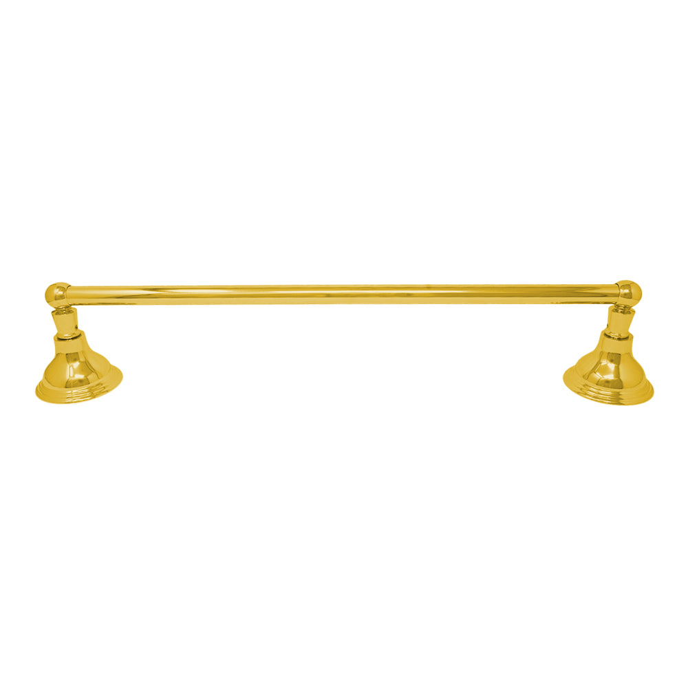 Strom Living St. Lawrence Traditional Style Wall Mount Towel Bar 18'' with High Quality Solid Brass and Brackets