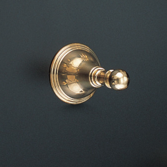 Strom Living St. Lawrence Traditional Wall Mounted Robe Hook with Escutcheon and Solid Brass
