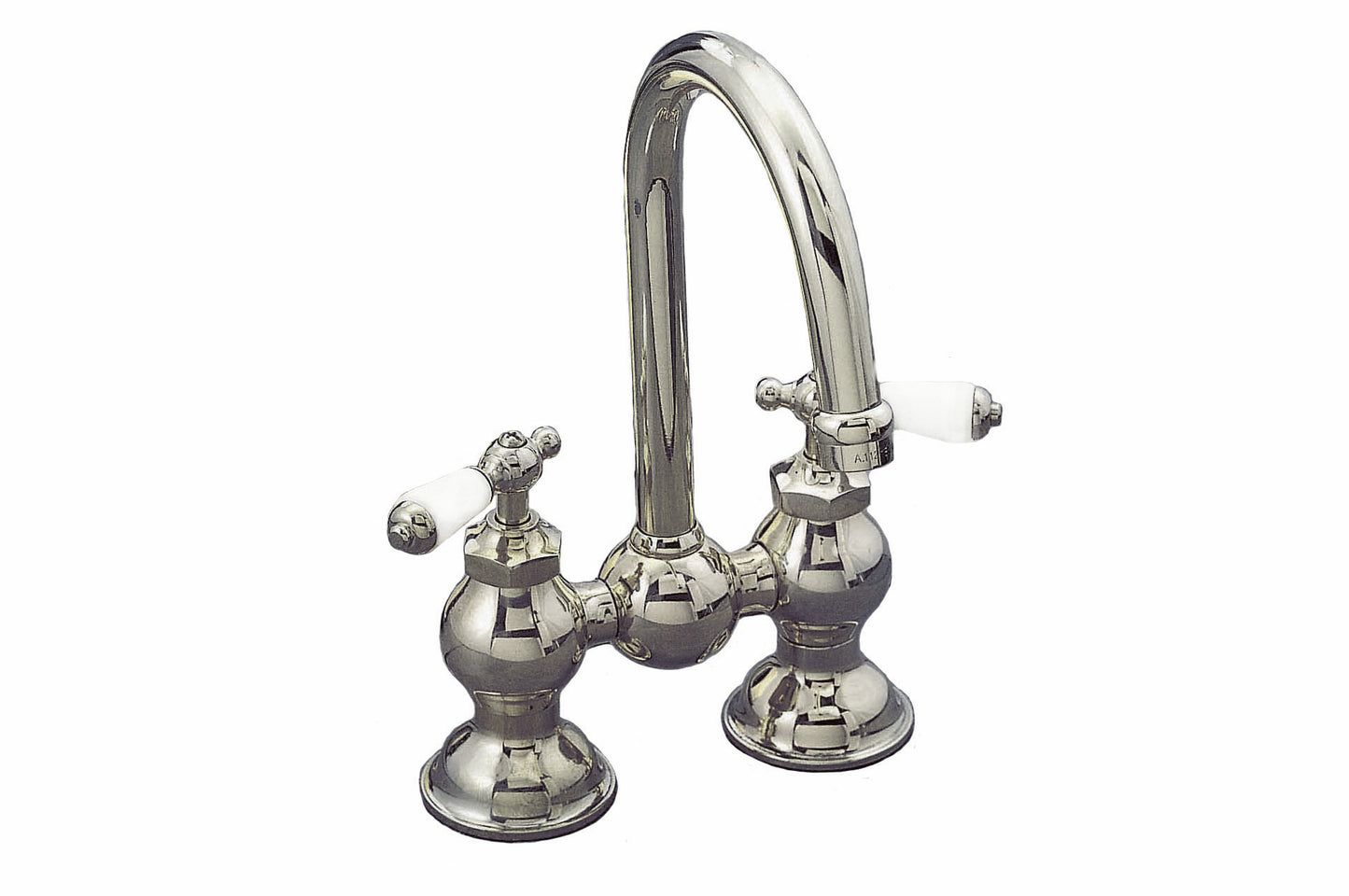 Strom Living Columbia Bridge Bathroom or Kitchen Faucet Set 6-8" Spread with Turn and Lift Drain