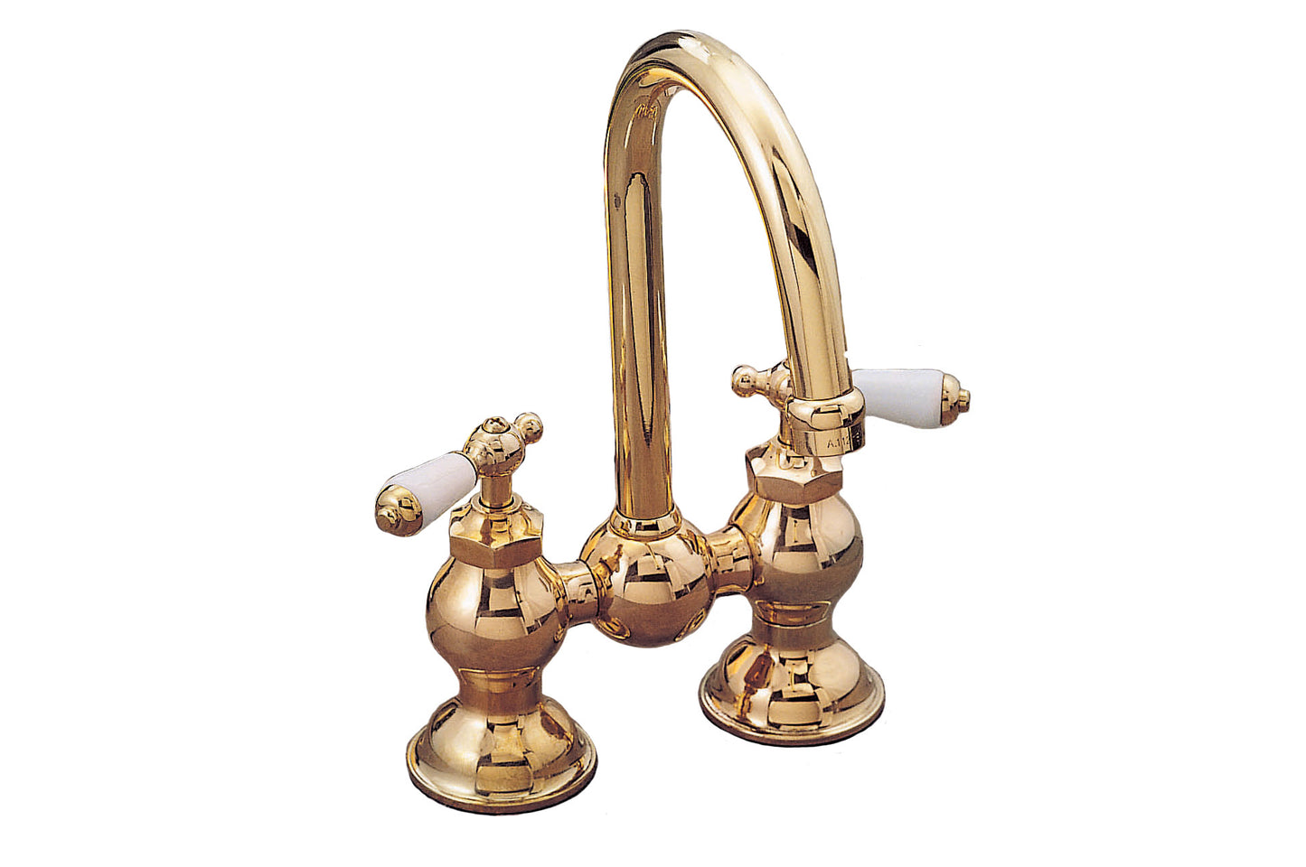 Strom Living Columbia Bridge Bathroom or Kitchen Faucet Set 6-8" Spread with Turn and Lift Drain