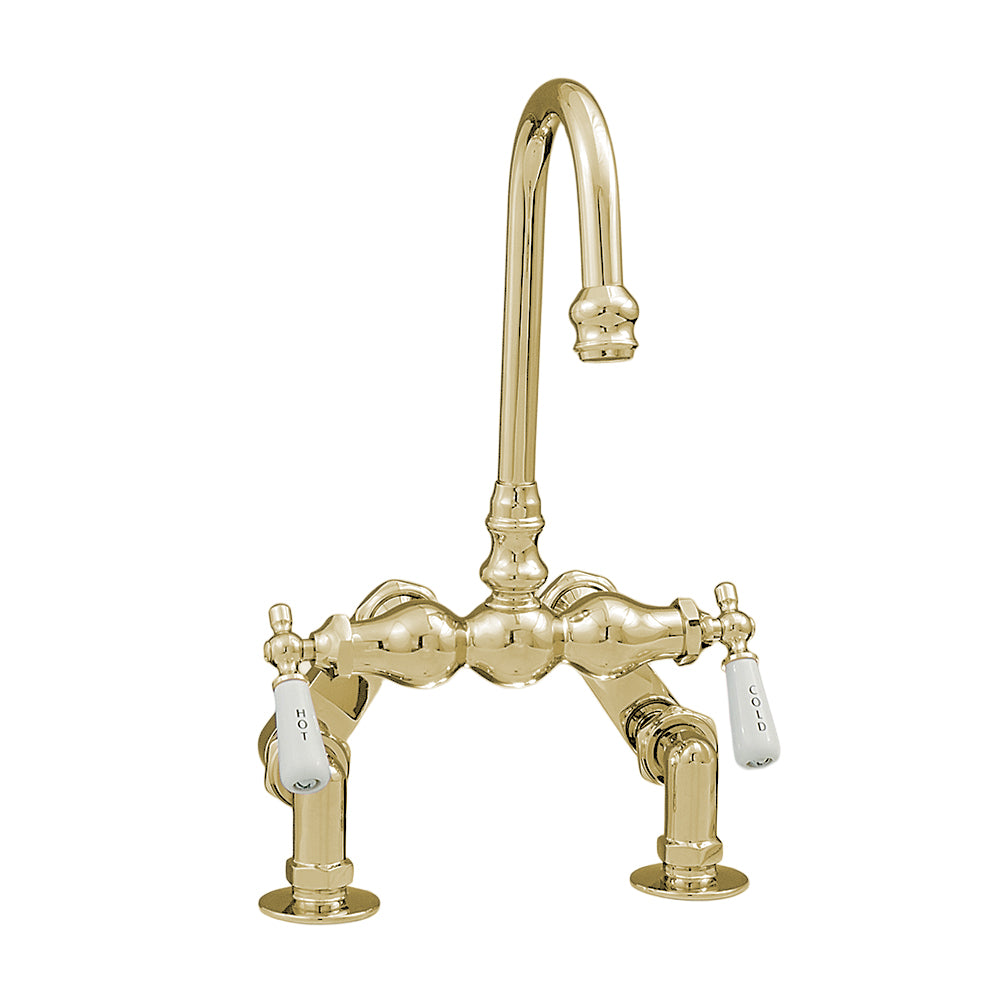 Strom Living Deck Mount Faucet with Variable Centers