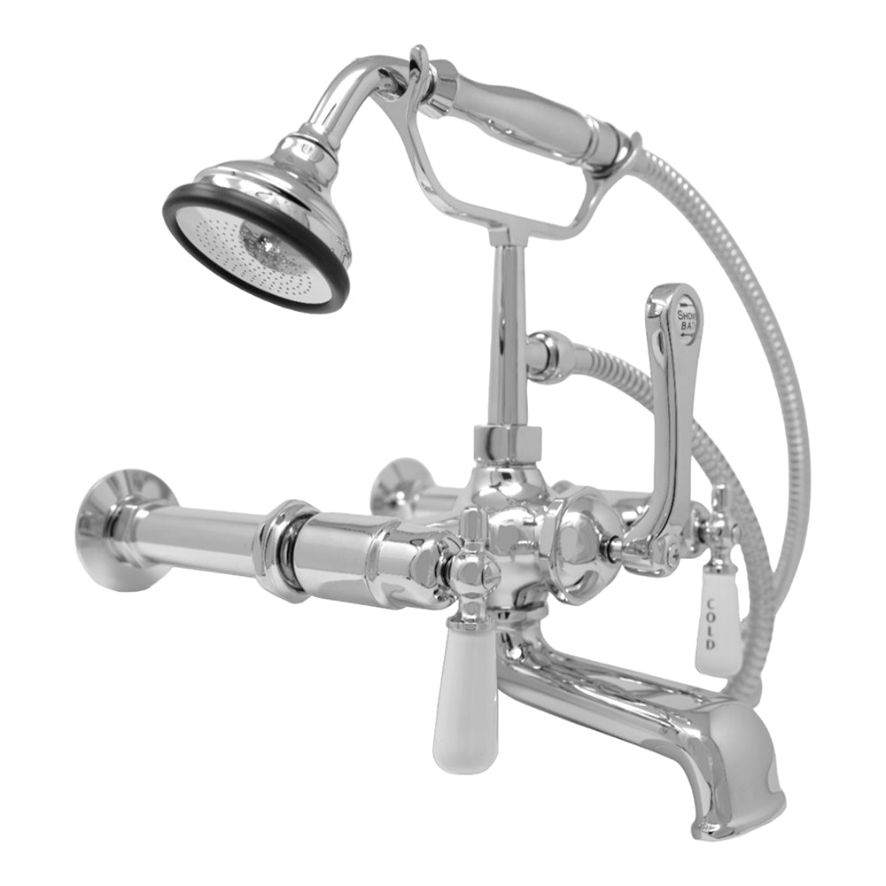 Strom Living British Telephone Lavatory Faucet with Lever Handles and 7" Centers