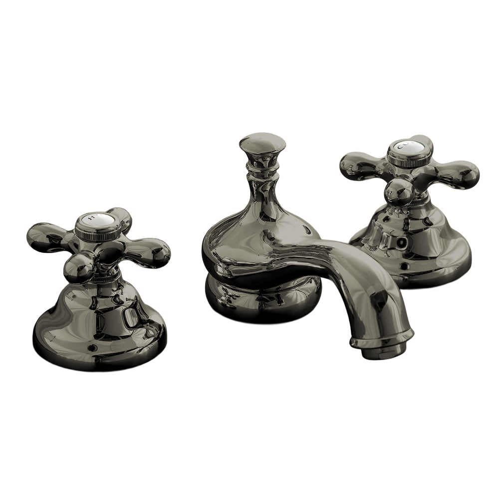 Strom Living Sacramento Widespread Lavatory Faucet Set with Cross Handles and Pop-up Drain