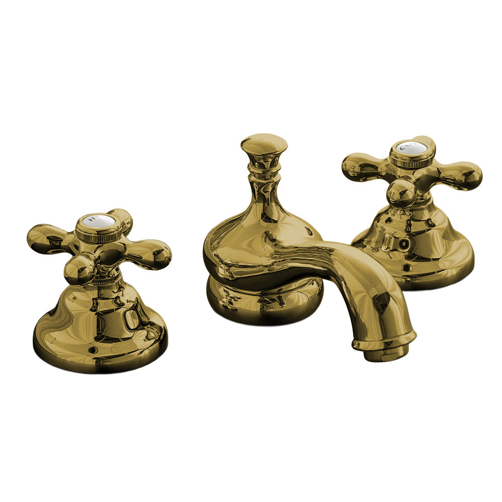Strom Living Sacramento Widespread Lavatory Faucet Set with Cross Handles and Pop-up Drain