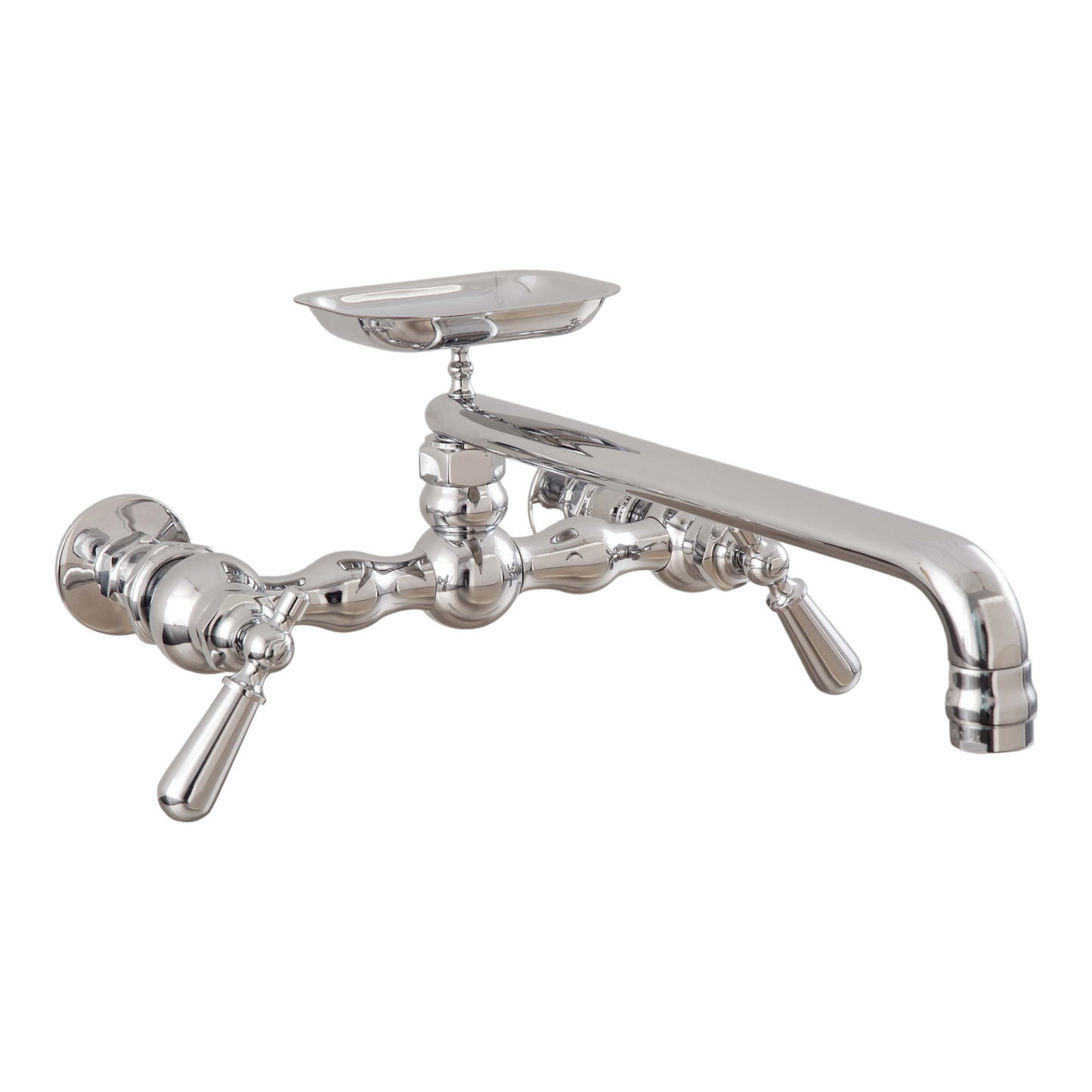 Strom Living Columbia Kitchen Faucet with Wall Mount Coupler Pair and Soap Dish