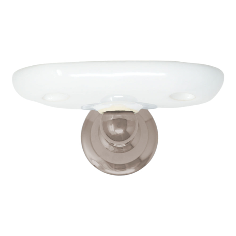 Strom Living Rio Grande Traditional Wall Mounted Porcelain Toothbrush and Glass Holder with High Quality Solid Brass
