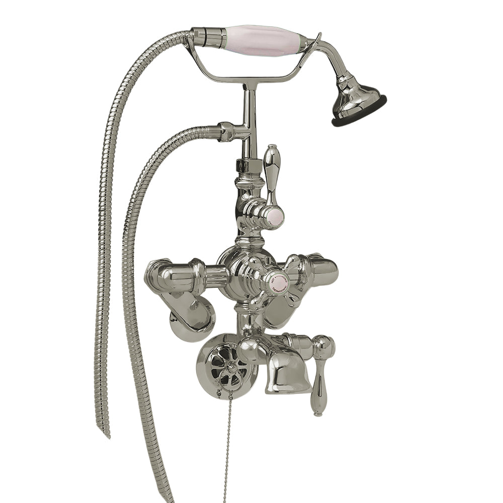 Strom Living Thermostatic Tub Faucet with Adjustable Centers and Handheld Shower