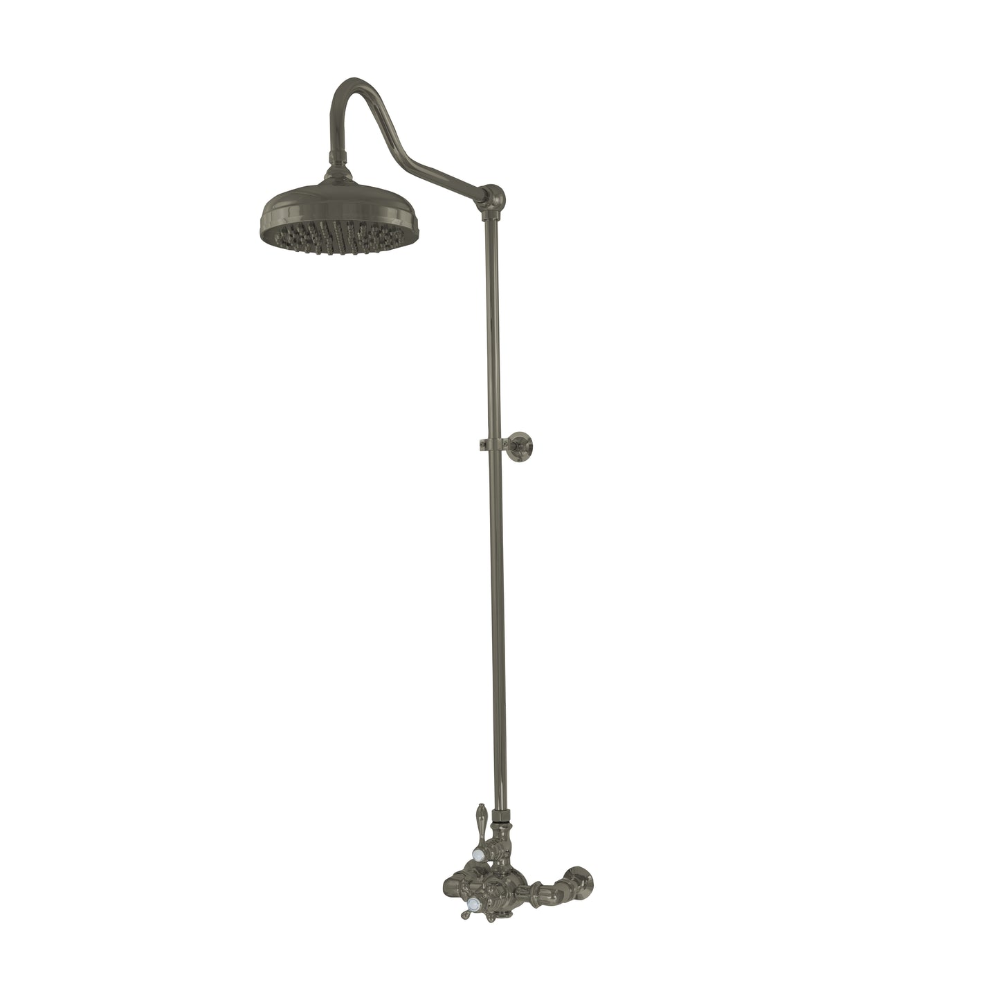 Exposed Thermostatic Shower System Wall Mounted with 1.75 GPM and Lever/Cross Handles