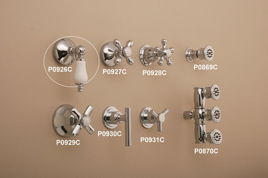 Strom Living Sacramento Trim for Volume Shower Control Value with Lever Handle P0926