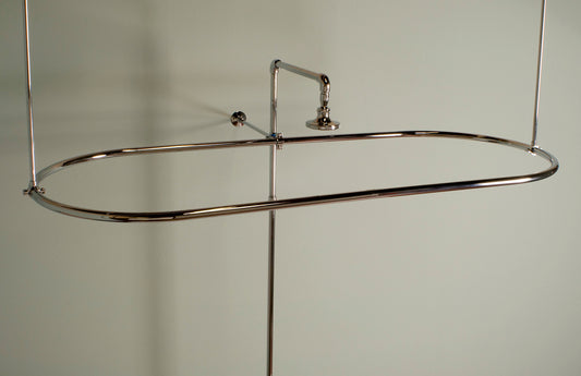 Strom Living Enclosure with Oval Shower, End Mount and 36" Braces