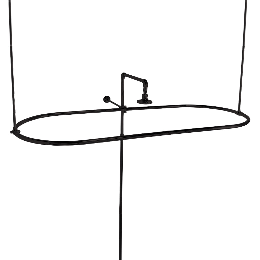 Strom Living Enclosure with Oval Shower, End Mount and 36" Braces