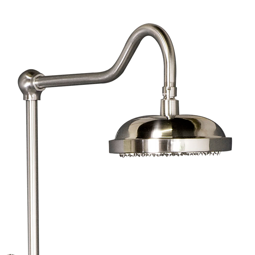 Exposed Thermostatic Shower System Wall Mounted with 1.75 GPM Tub Filler Handshower and Lever/Cross Handles