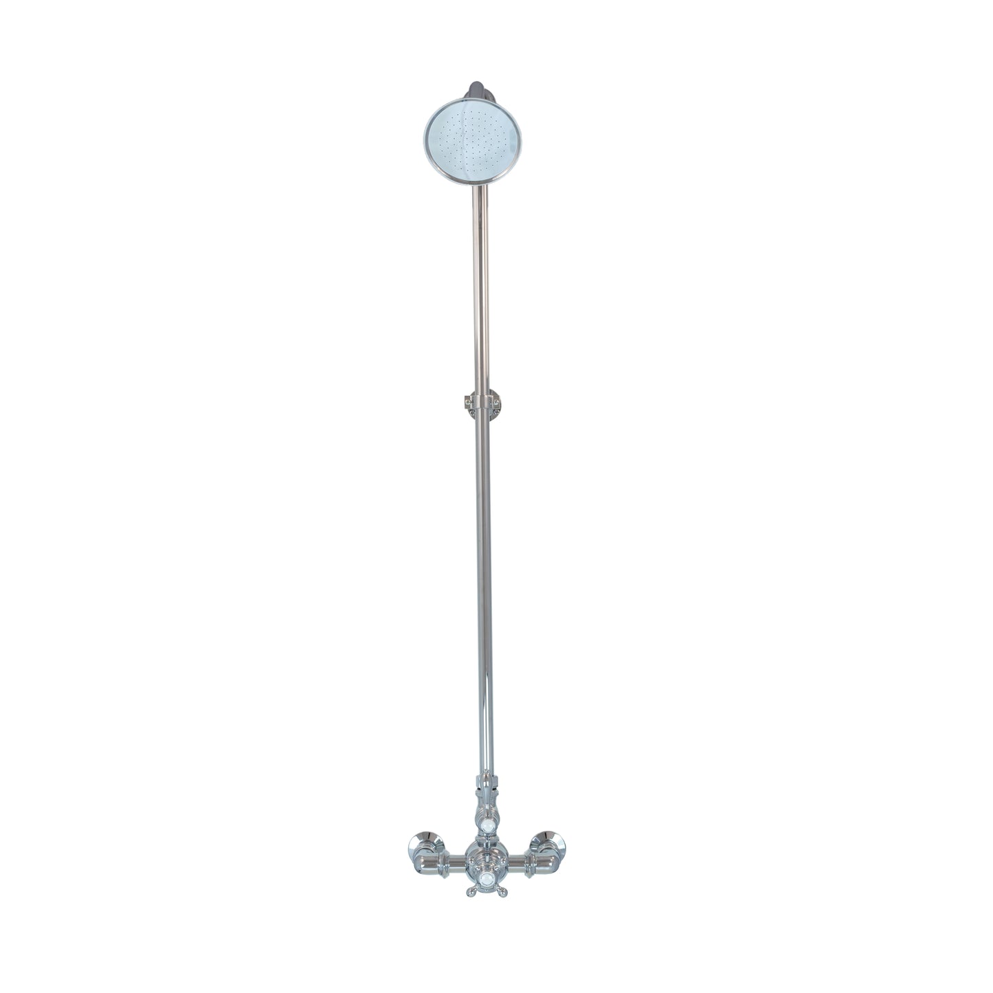 Exposed Thermostatic Shower System Wall Mounted with 1.75 GPM Lever/Cross Handles