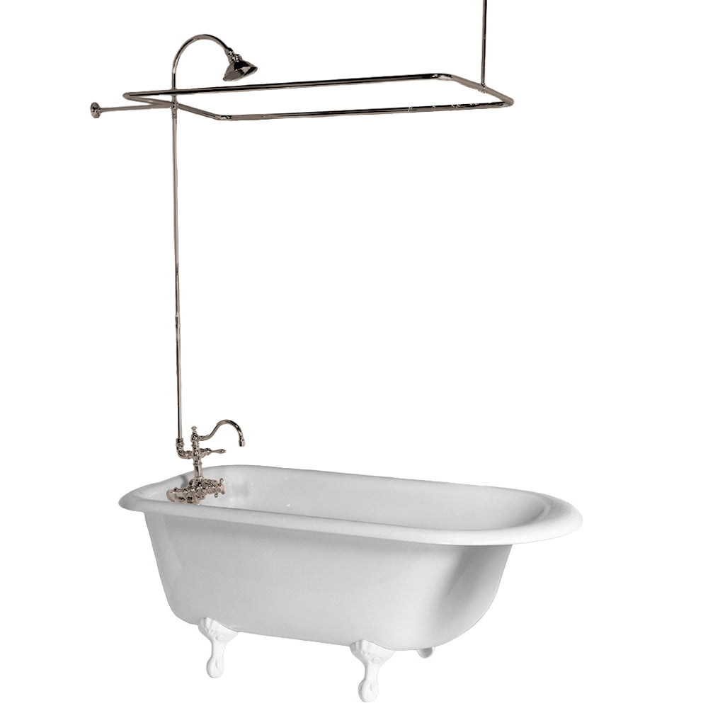 Strom Living Thermostatic Exposed Enclosure Shower Set with Shower Head and 65" Riser