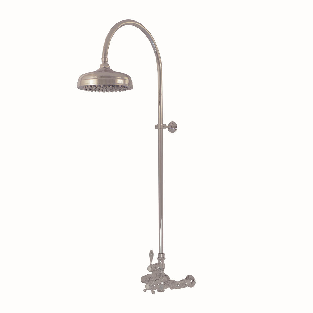 P1087 Exposed Thermostatic Shower System Wall Mounted with 1.75 GPM Lever/Cross Handles