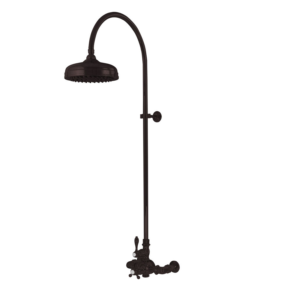 P1087 Exposed Thermostatic Shower System Wall Mounted with 1.75 GPM Lever/Cross Handles