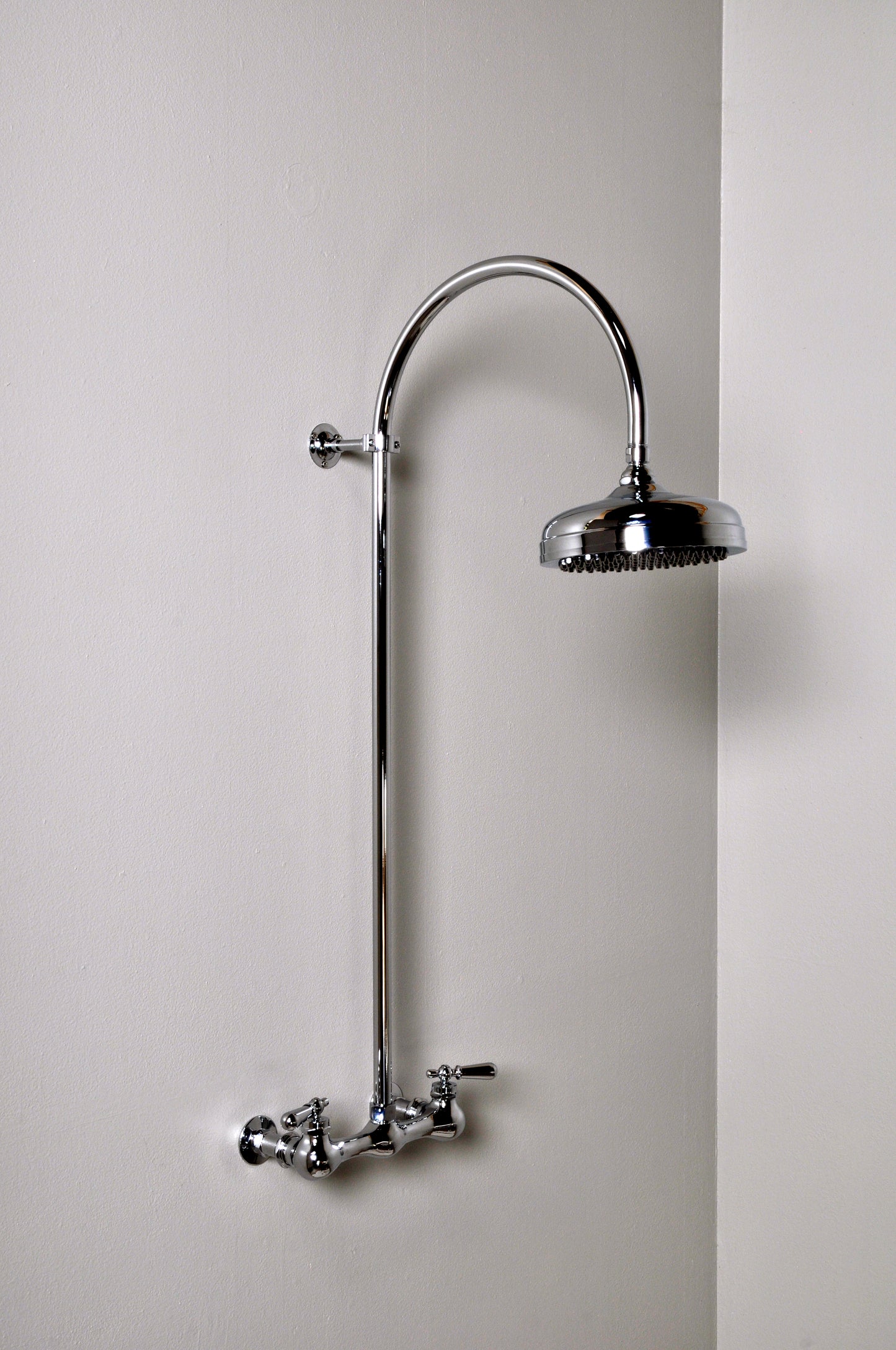 Exposed Thermostatic Shower System 36" Wall Mounted Set with 8"Centers and Cross Handels