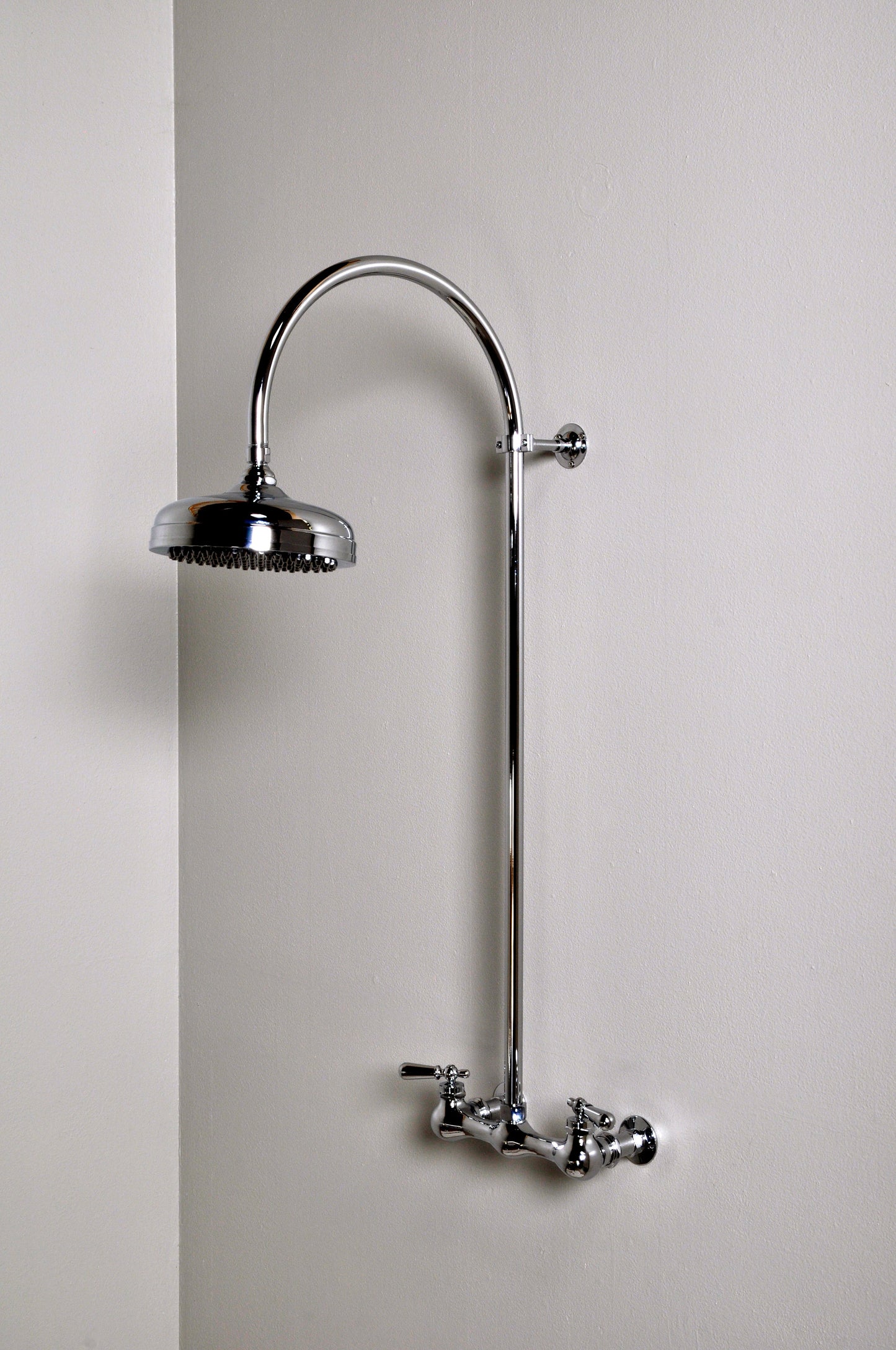 Exposed Thermostatic Shower System 36" Wall Mounted Set with 8"Centers and Cross Handels