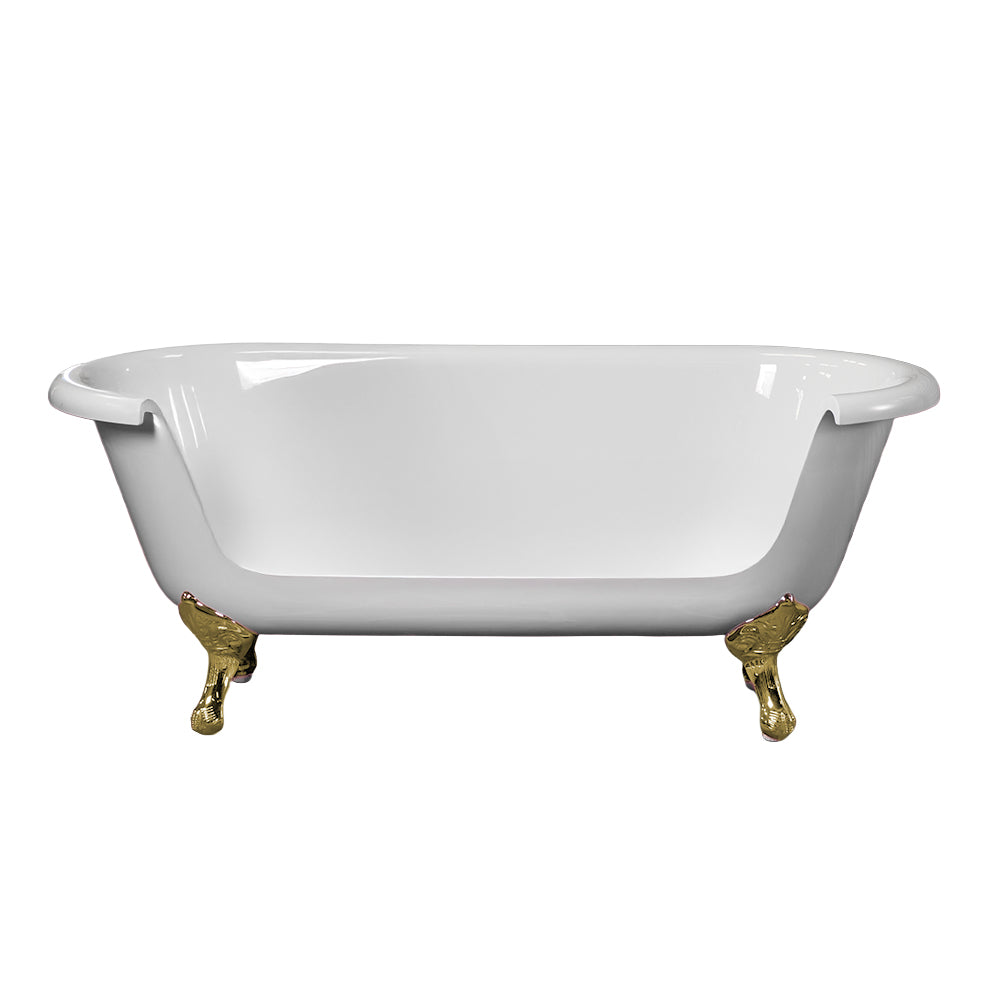 Strom Living Acrylic 66" Sofa Tub with 4 Legs