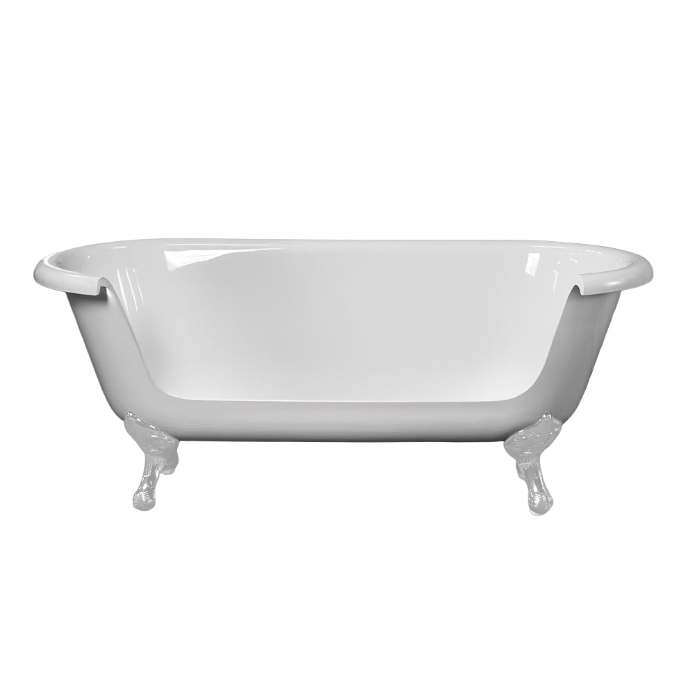 Strom Living Acrylic 66" Sofa Tub with 4 Legs