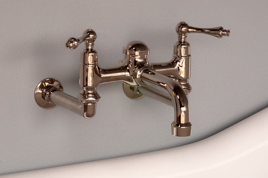 Strom Living Wall Mounted Faucet with Lever Handles and 7" Centers